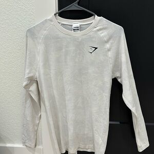 Gymshark longsleeve white top
